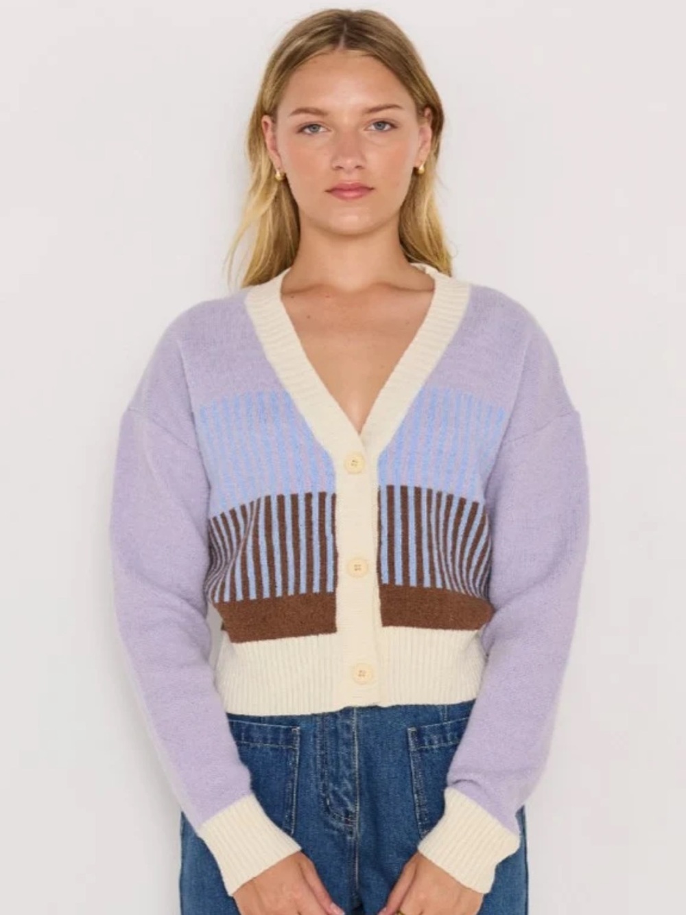 MINKPINK Linden Cardi In Blue Multi